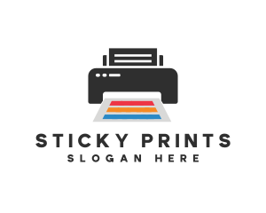 Printing Printer Paper logo design