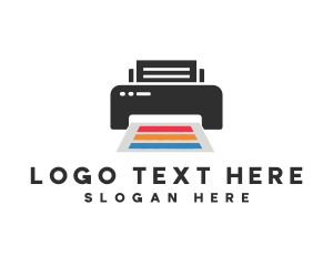Dtg - Printing Printer Paper logo design