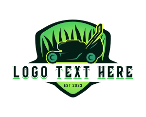 Plant - Lawn Mower Grass Trimmer logo design