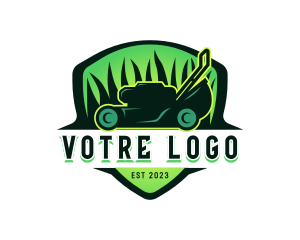 Grass - Lawn Mower Grass Trimmer logo design