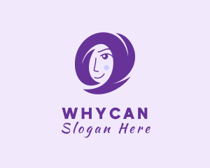 Woman Hair Styling Logo