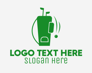 Golf Clubs Bag Caddie  Logo