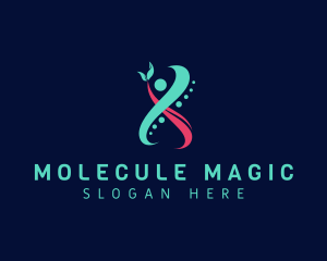 Molecule - Human DNA Science logo design