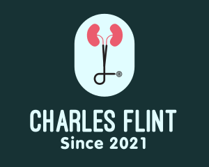 Childrens Clinic - Medical Kidney Stethoscope logo design