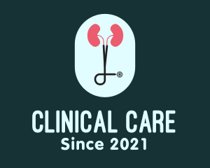 Medical Kidney Stethoscope logo design