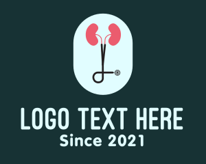 Doctor - Medical Kidney Stethoscope logo design