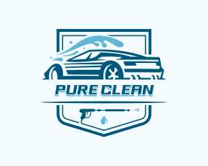 Auto Vehicle Clean logo design