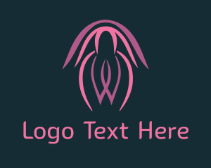 Oceanic - Pink Ocean Jellyfish logo design