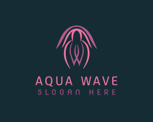 Oceanic - Ocean Jellyfish Aquarium logo design