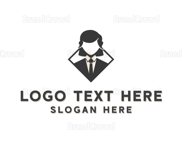 Female Business Consultant Logo