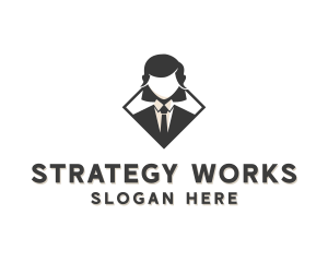 Consultancy - Female Business Consultant logo design