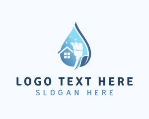 Housekeeping - Eco Housekeeping Broom logo design