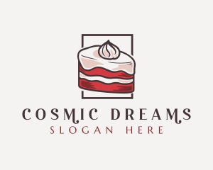 Red Velvet - Sweet Dessert Cake logo design