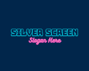 Game Streaming - Neon Technology Wordmark logo design