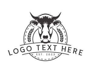 Badge - Animal Cow Ranch logo design