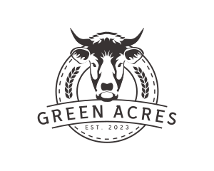 Animal Cow Ranch logo design