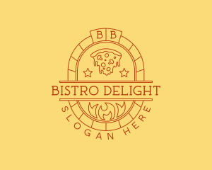 Pizza Pizzeria Oven logo design