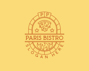 Pizza Pizzeria Oven logo design