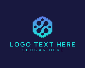 Digital - Gradient Digital Hexagon logo design