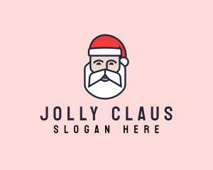 Santa Claus Christmas logo design