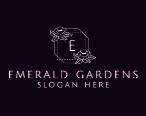 Natural Flower Decoration logo design