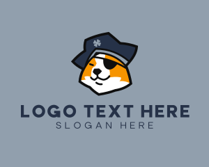 Adorable - Cool Pirate Dog logo design