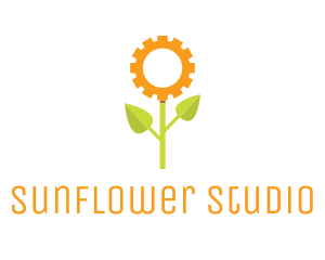 Sunflower - Sunflower Gear Plant logo design