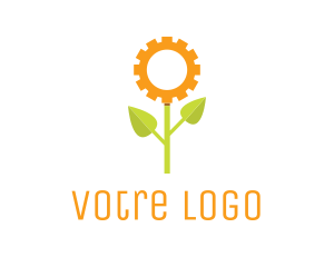 Automotive - Sunflower Gear Plant logo design