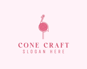 Weaving Crochet Yarn logo design