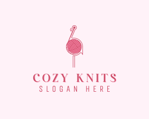 Weaving Crochet Yarn logo design