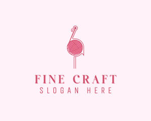 Weaving Crochet Yarn logo design