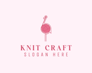 Weaving Crochet Yarn logo design