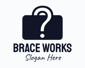 Question Briefcase Mystery logo design