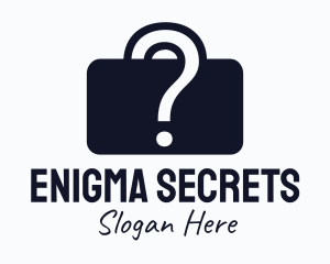 Question Briefcase Mystery logo design