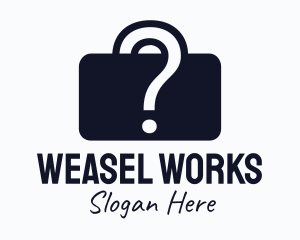 Question Briefcase Mystery logo design