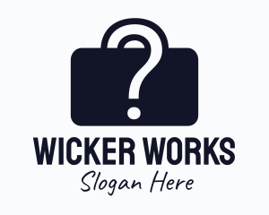 Question Briefcase Mystery logo design