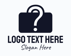 Mysterious - Question Mark Briefcase logo design