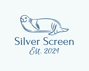 Animal Rescue - Blue Seal Animal logo design