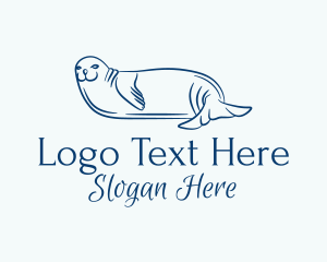 Blue Seal Animal  Logo