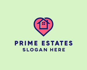 Property - Heart Real Estate Property logo design