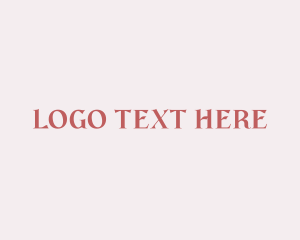 Wordmark - Luxurious Elegant Brand logo design
