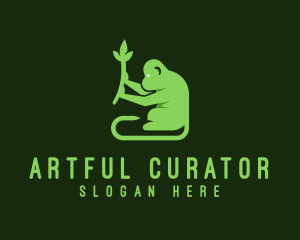 Natural Plant Monkey logo design