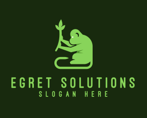 Natural Plant Monkey logo design