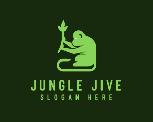 Natural Plant Monkey logo design