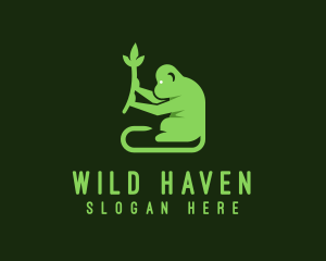 Natural Plant Monkey logo design