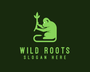 Jungle - Natural Plant Monkey logo design