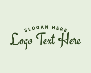 Script - Crafty Script Wordmark logo design