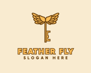 Flying Key Wings logo design