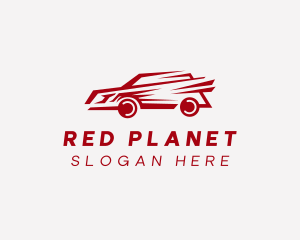 Fast Red Race Car logo design