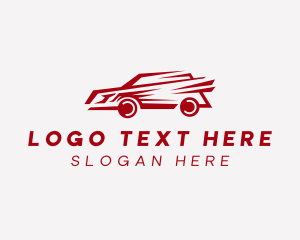 Automobile - Fast Red Race Car logo design